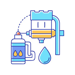 water treatment icon, water treatment vector illustration-simple illustration of water treatment, perfect for water treatment logos and icons