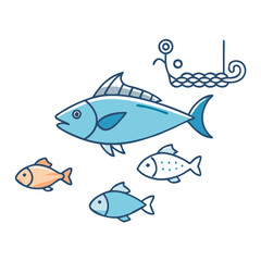 fisheries icon, fisheries vector illustration-simple illustration of fisheries, perfect for fisheries logos and icons