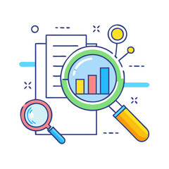 market research icon, market research vector illustration-simple illustration of market research, perfect for market research logos and icons