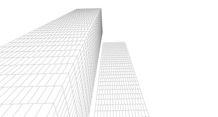 Fototapeta premium Buildings in the city skyscrapers