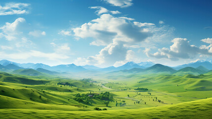 Fototapeta premium Breathtaking Mountain Valley Landscape