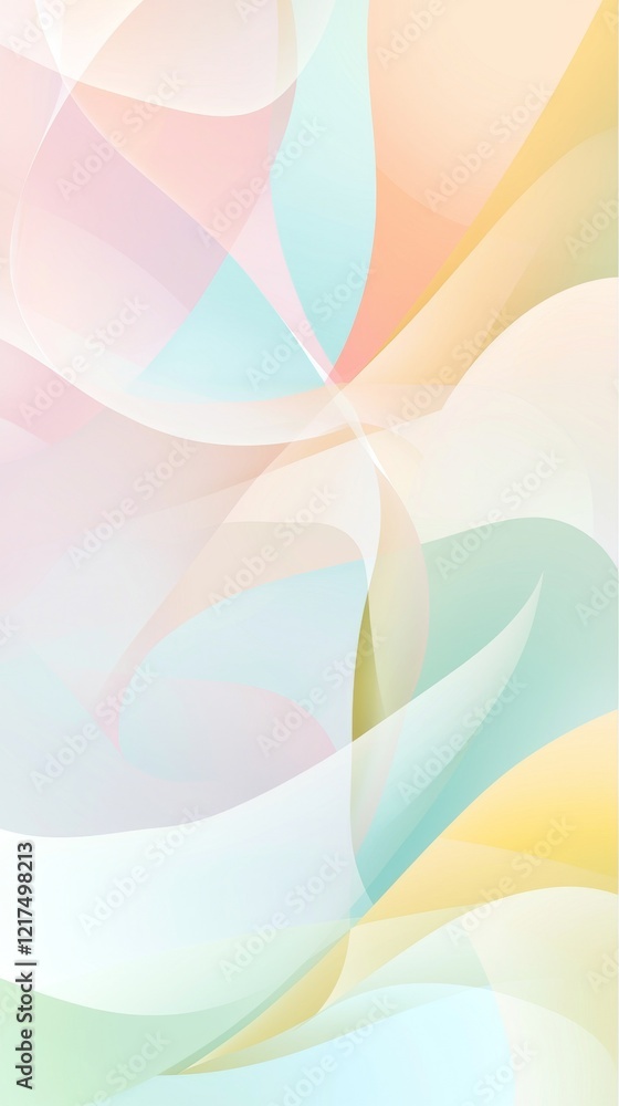 Poster pastel colored abstract background blending smoothly together creating a calming and serene atmosphe