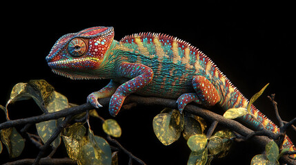 Obraz premium chameleon on a branch