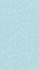 Seamless pattern of white snowflakes falling on a light blue background, creating a winter wonderland scene perfect for christmas or holiday-themed designs
