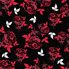 pattern abstract flowers