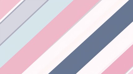 Fototapeta premium Soft pink, blue, and grey stripes create a soothing and dynamic diagonal pattern, perfect for backgrounds, textiles, or any design needing a touch of gentle energy