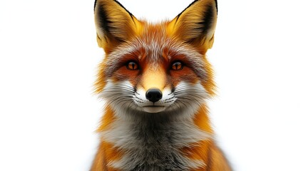 Red Fox Portrait Stunning Wildlife Image