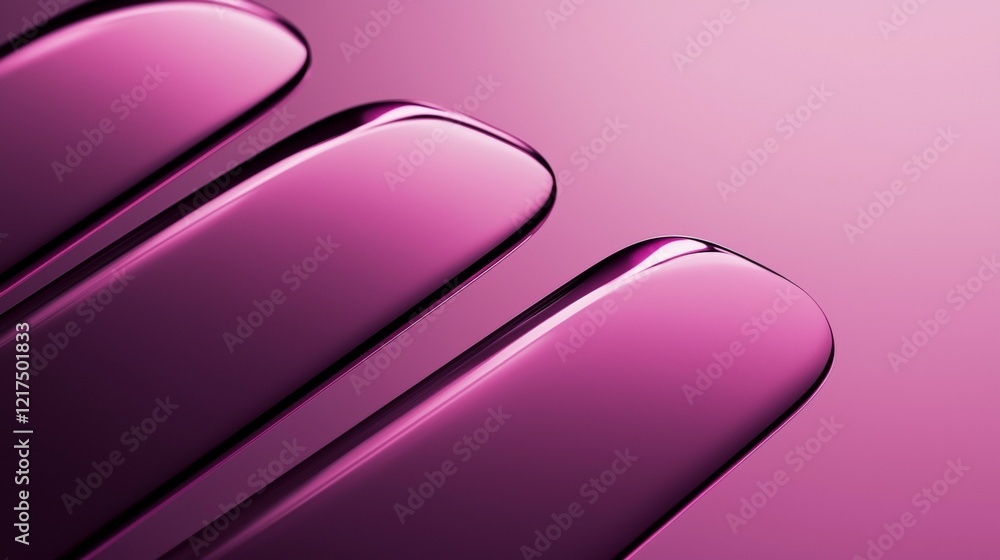 Aufkleber smooth, pink rounded shapes create an elegant abstract background design, featuring ample copy space