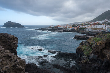 view of the Garachico town in Tenerife