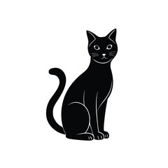 A sitting cat vector illustration