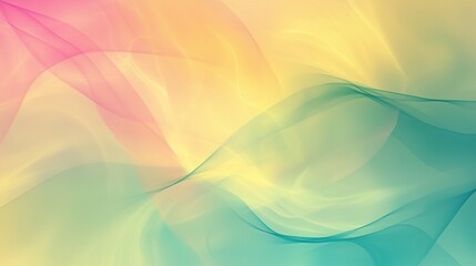 Blending pastel colors in a harmonious abstract background, creating an elegant design filled with flowing shapes and subtle transitions, evoking a sense of calm and tranquility