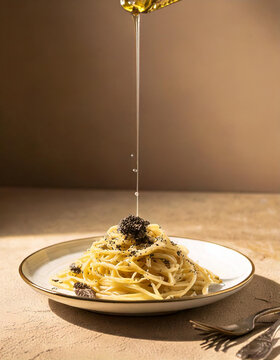 Pasta con trufa negra