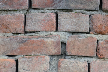 Obraz premium old red brick wall