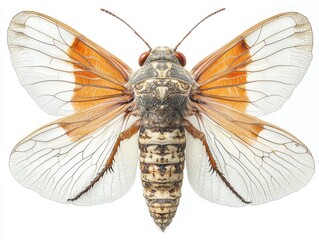 Detailed image of a butterfly showcasing its vibrant wings and body.