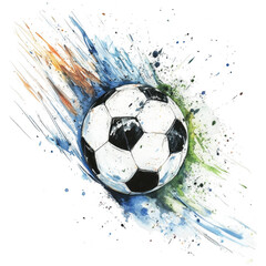 Dynamic Soccer Clipart Vector Illustration for Sports Design