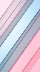 Fototapeta premium Soft pastel colors blend seamlessly in diagonal stripes, creating a soothing and visually appealing pattern with a subtle 3d effect, perfect for backgrounds and design elements