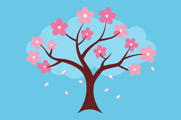 cherry tree with hearts