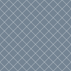 Seamless pattern of thin crossed lines at 45 degrees on a gray background