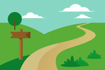 Obraz premium road to the mountains