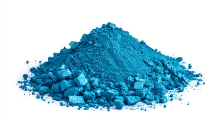 blue powder festival on white background