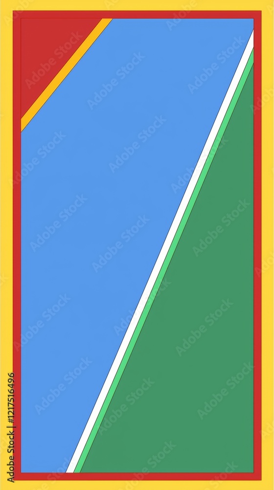 Poster geometric abstract background featuring colorful shapes, stripes, and a vibrant color palette, creat