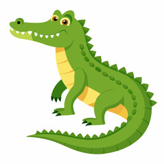 cartoon crocodile with a smile