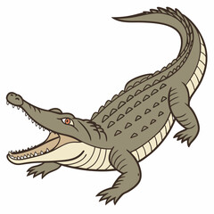 crocodile with a smile vector