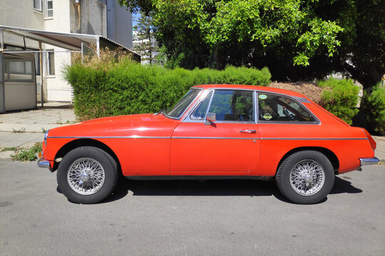 Orange MGB GT