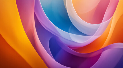 macro image of colorful sheets of paper, Abstract scene model