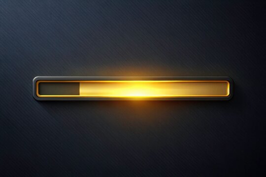 90% loaded!  Futuristic gold UI. Abstract tech design. Minimalist, premium download.
