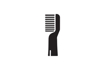  black-and-white simple tooth brush vector silhouette 