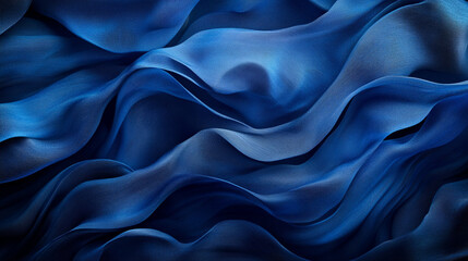 Obraz premium Lycra spandex texture with a stretchy feel, Abstract blue background with smooth lines and wave, elegant silky texture