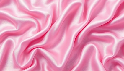 Fototapeta premium Pink Silk Drapery: Elegant, Soft, Luxurious Fabric Texture