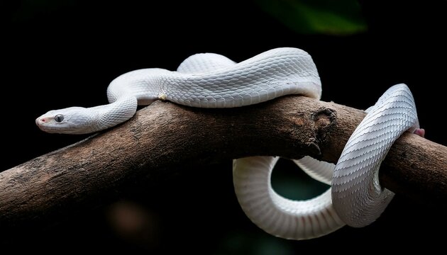  white snake on tree