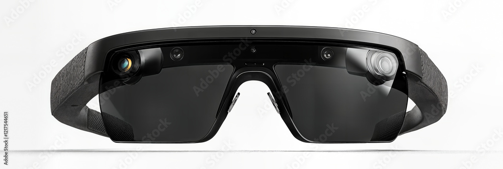 Poster innovative ai-powered smart glasses offering proactive real-time interaction through contextual unde