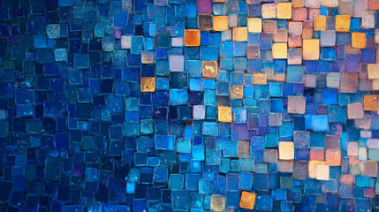 A futuristic corridor with glowing blue data streams, Background in digital technology