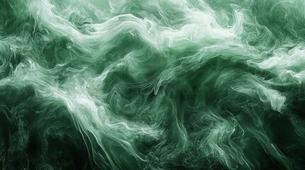 Obraz premium Fluid overlay textures and details abstract green digital art artistic environment hyper view