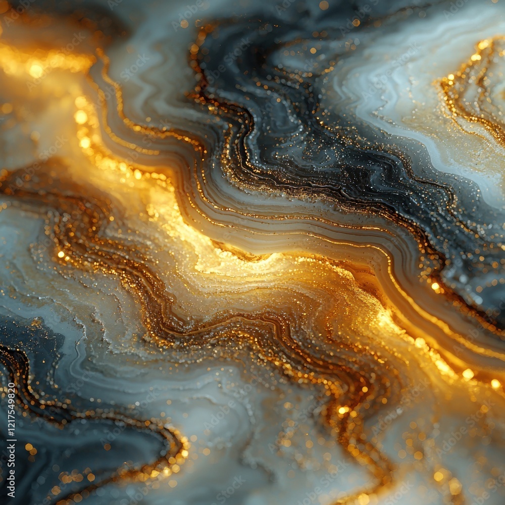 Poster dynamic fluid overlay gradient textures abstract art digital artwork vibrant colors macro view moder