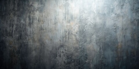 Fototapeta premium Abstract gray backdrop, vertical format. Low-key lighting creates textured, atmospheric portrait setting.
