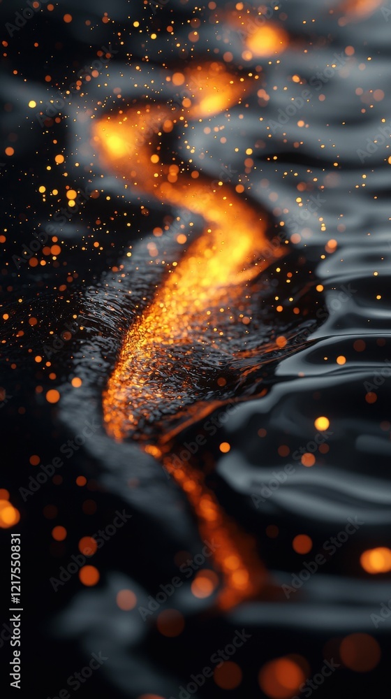Poster fluid overlay liquid distortions nature abstract image dark environment close up hyper textures