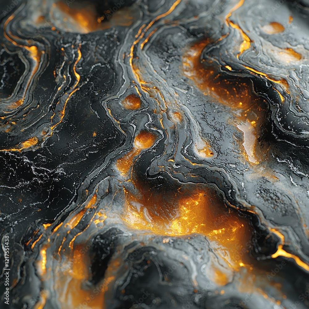 Poster fluid overlay textures abstract art digital artwork dark environment close-up view creative design c