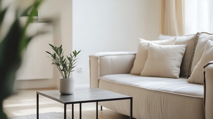 Naklejka premium modern living room with sofa