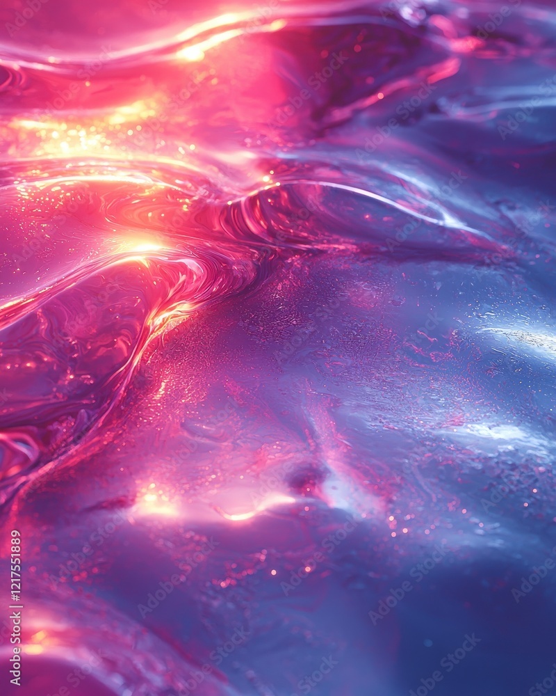 Aufkleber dynamic fluid overlay flowing gradients and textures in a hypnotic environment