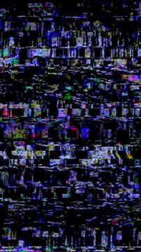 VHS noise with static, digital glitches, and tape defects for a retro feel