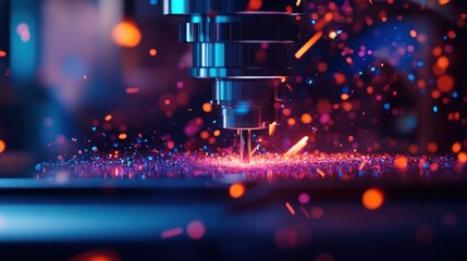 A macro image of a beautifully crafted part being handfinished with precision tools showing the artisanal aspect of production within the microfactory setting.