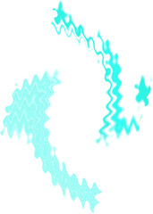 An abstract transparent psychedelic wavy spiral shape design element overlay.