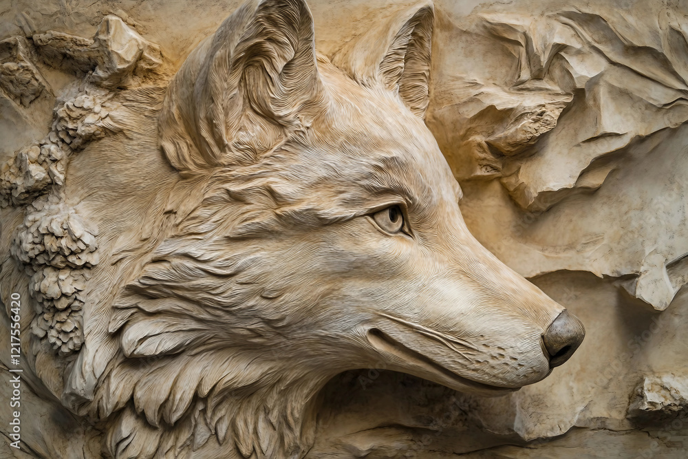 Poster textured plaster abstract reliefs created generative ai technology