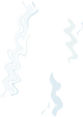 An abstract transparent psychedelic wavy spiral shape design element overlay.