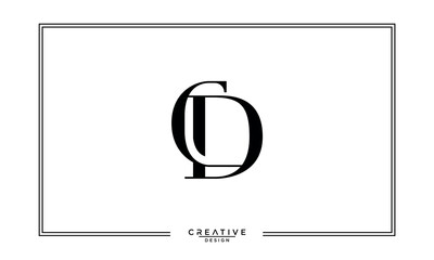 CD, DC, C, D, Abstract Letters Logo Monogram