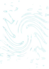 An abstract transparent psychedelic wavy spiral shape design element overlay.